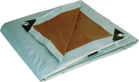 20x30 Multi-Purpose Silver/Brown Heavy Duty DRY TOP Poly Tarp (20'x30')