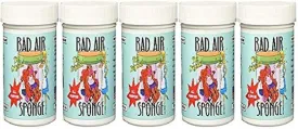 Bad Air Sponge neutralizes and absorbs odors 14oz, 14 Ounce (Pack of 5), clear 5 Count