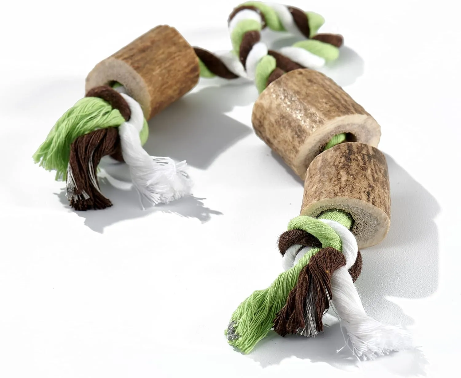 Buck Bone Organics Elk Antler Cotton Rope Chew Toy