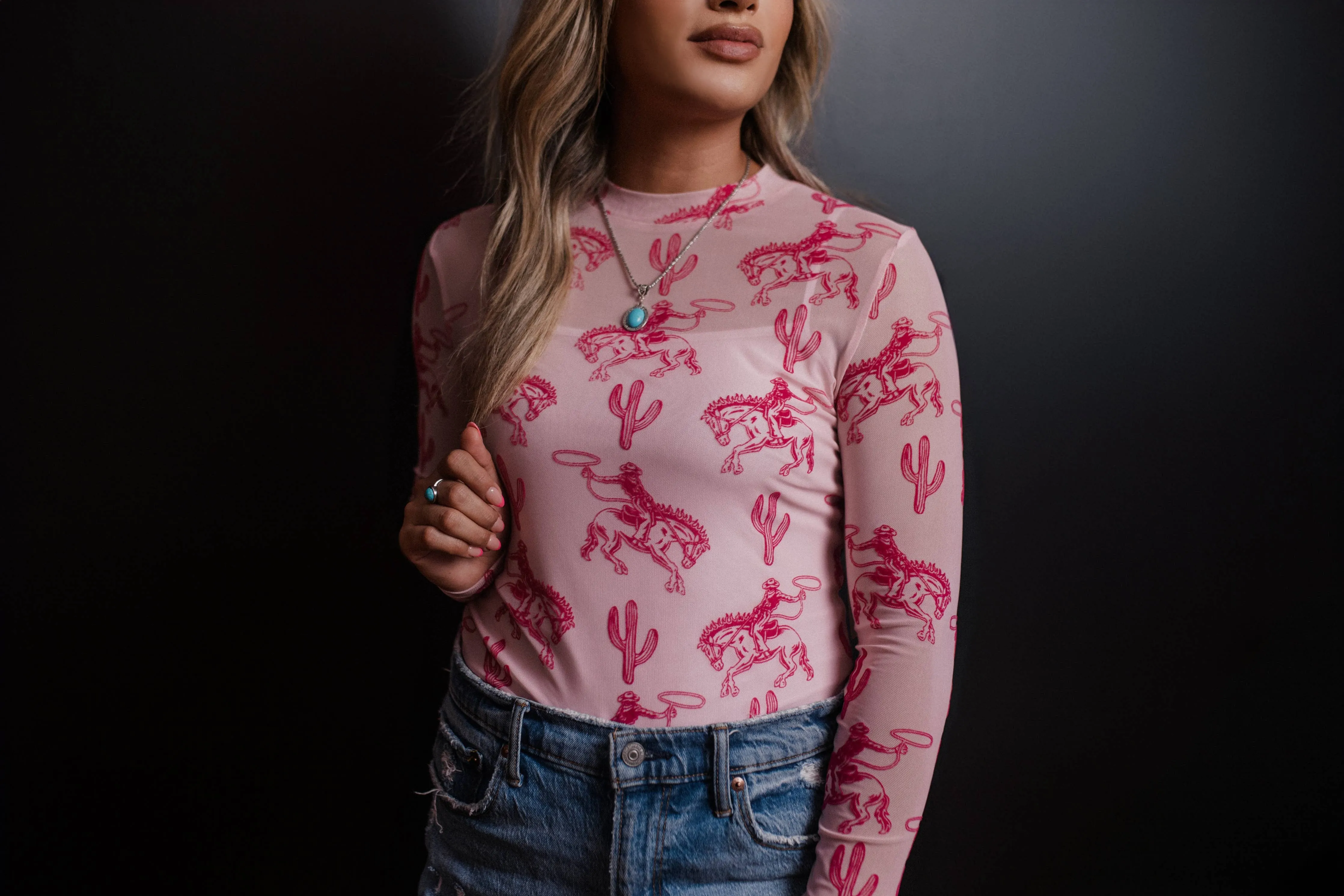 Cactus and Cowboy 3D Printed Mesh Top