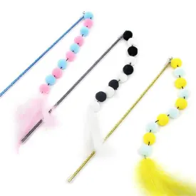 Cat Pom Pom Teaser Toy