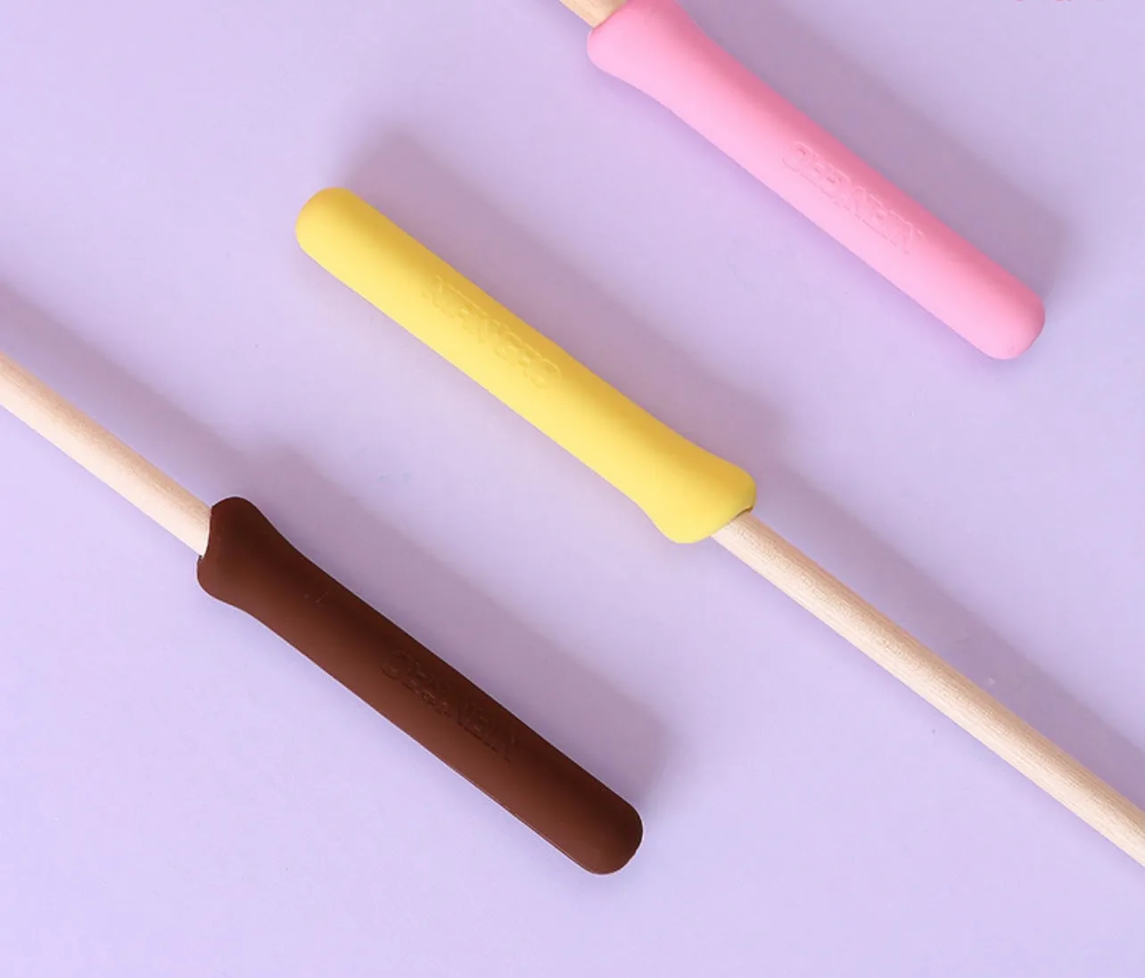 Cat Toy Wood Wand Teaser with feather and Mini Bell, Banana