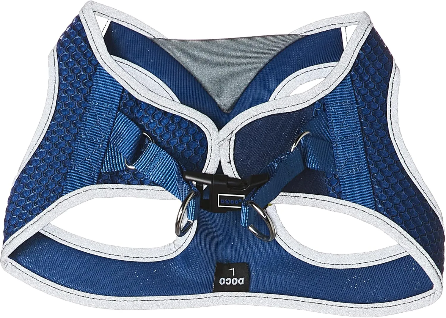 DOCO Dog Harness (Chest 18.5"-19.5", Weight 1520 lbs) Athletica Adjustable Heavy Duty No Choke Puppy Vest for Large Dogs Lightweight Air Mesh, Reflective, Puppy Essentials  Turquoise, Large