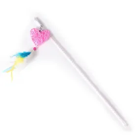 Feather Heart Wand Teaser For Cat