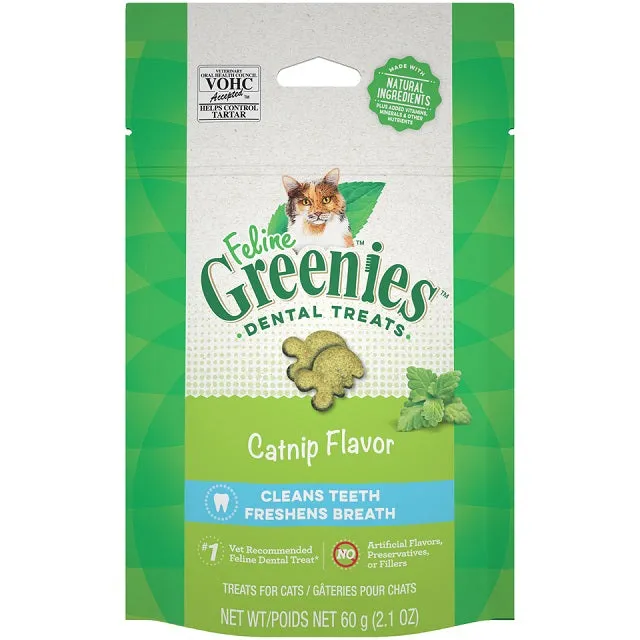 Feline Greenies Cat Dental Treats Catnip Flavor