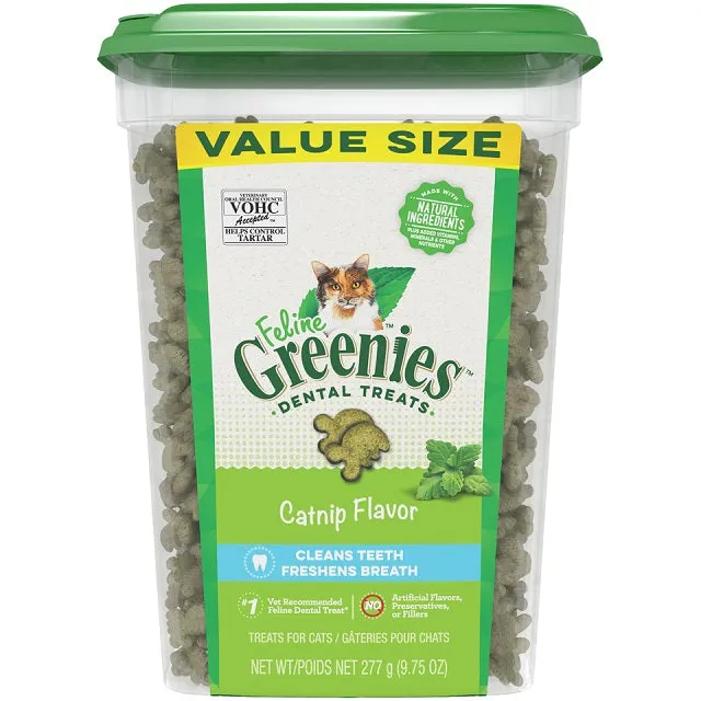 Feline Greenies Cat Dental Treats Catnip Flavor