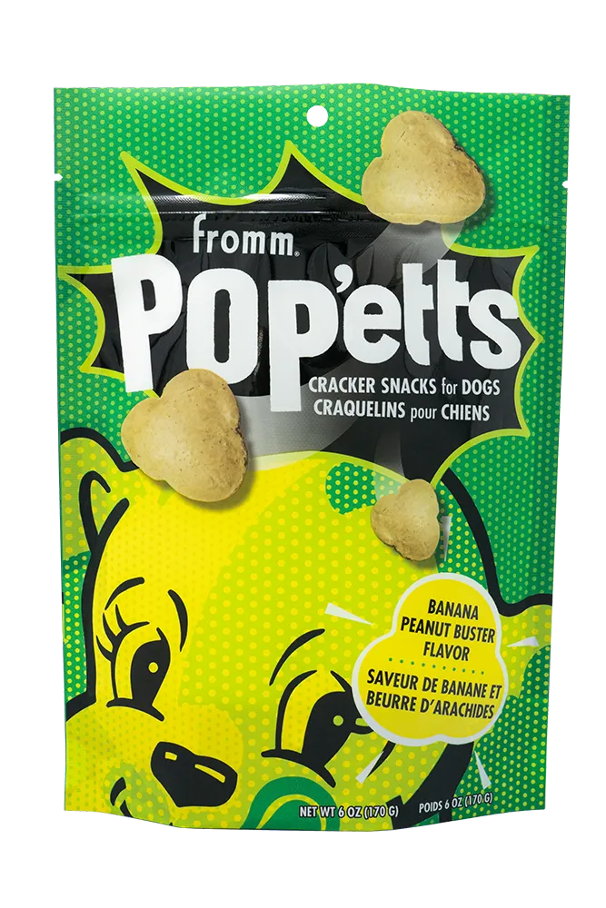 Fromm Pop'etts Banana Peanut Buster Flavor Dog Treats