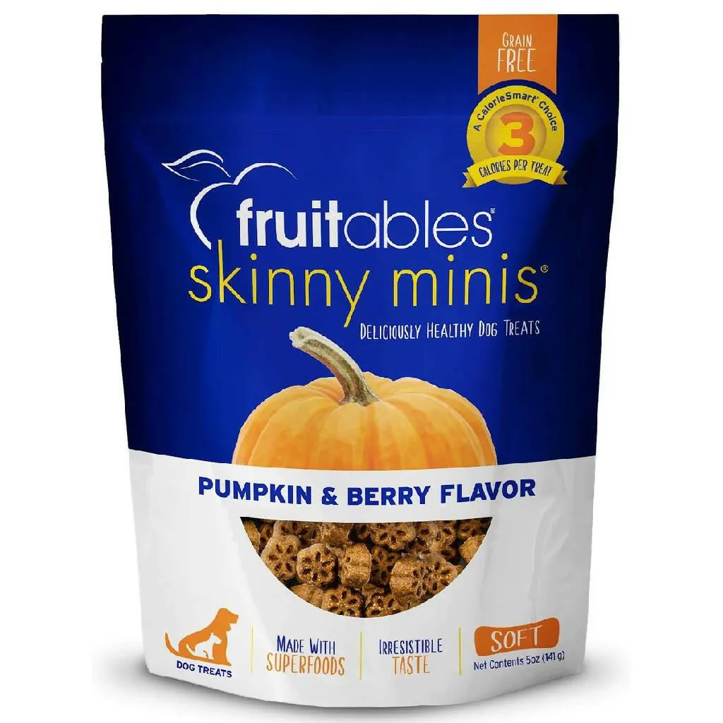 Fruitables Skinny Minis Pumpkin & Berry Flavor Dog Treats