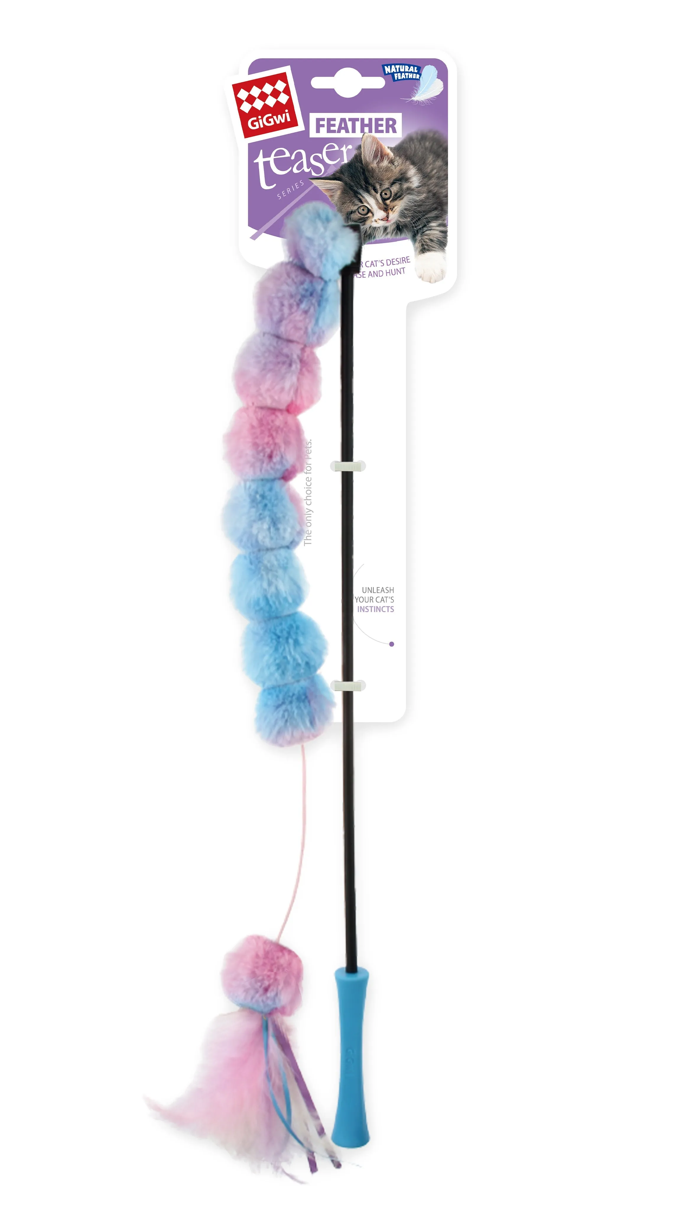 Gigwi Ice Cream Feather Teaser Wand