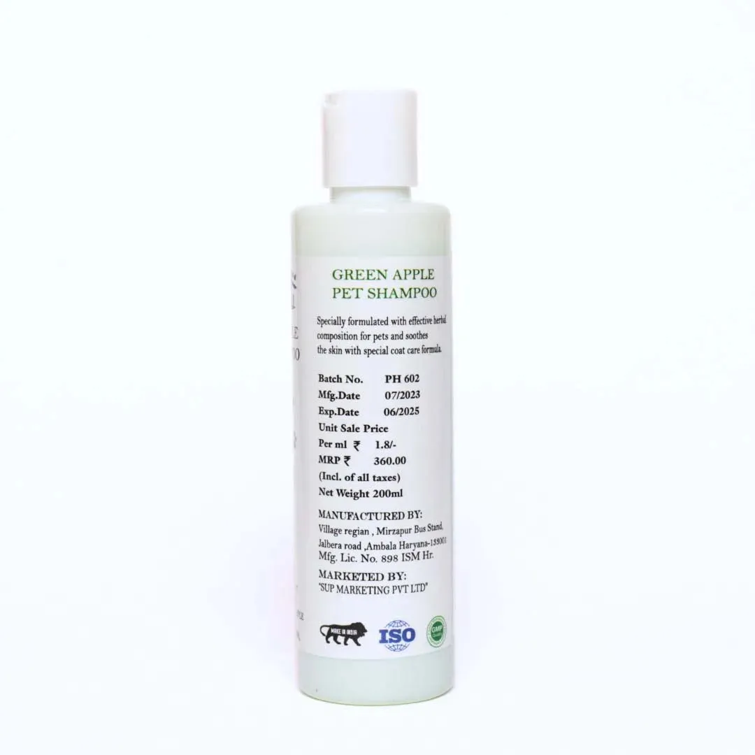 Green Apple Pet Shampoo - 200 ml