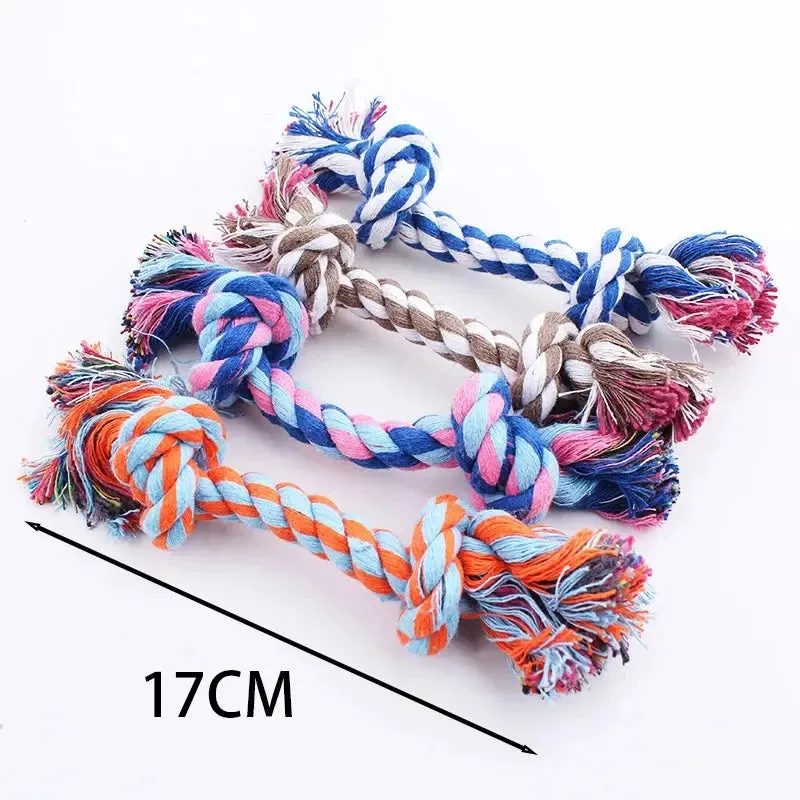Interactive Cotton Rope Dog Toy for Chewing Fun