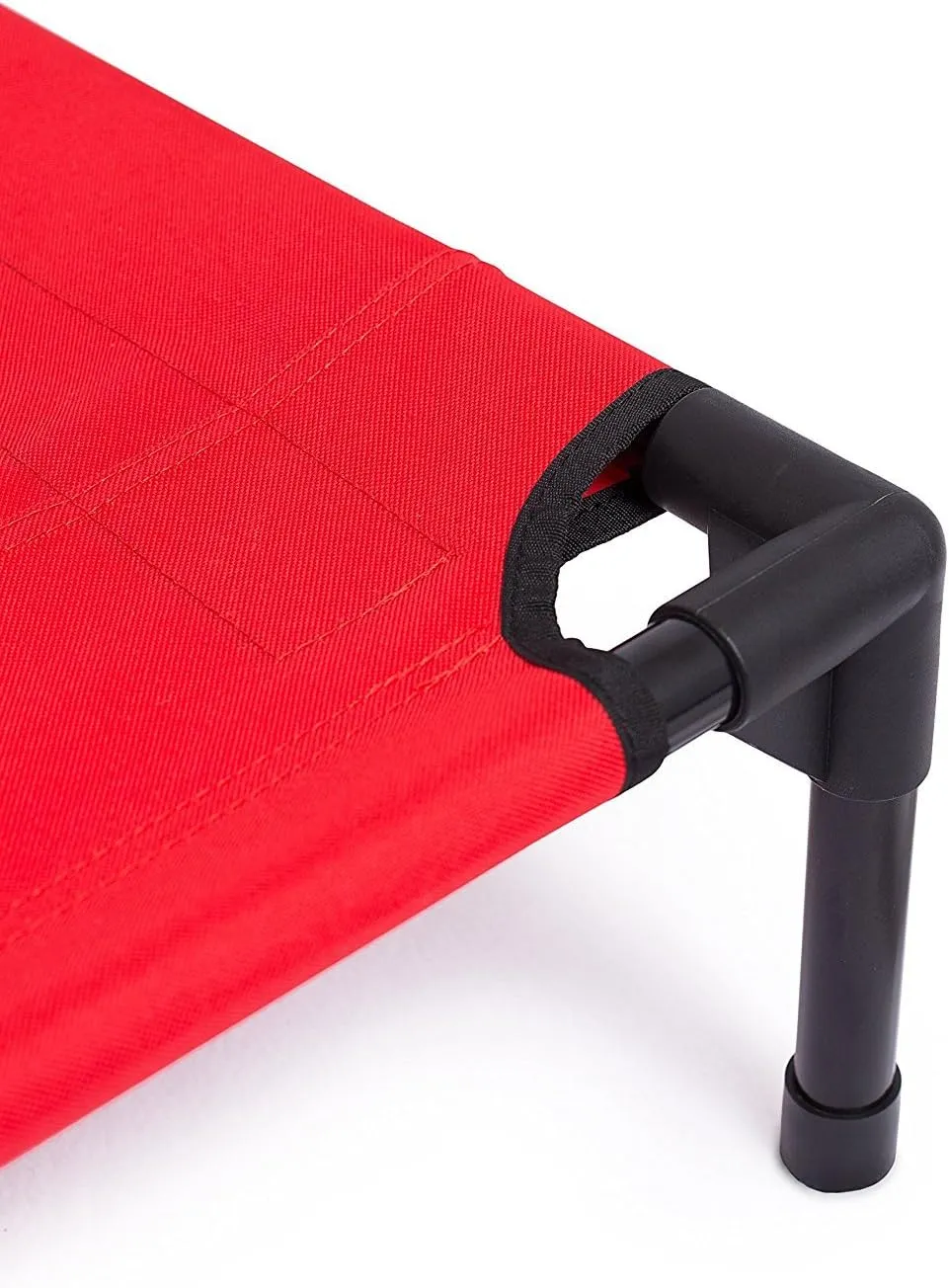 Internet's Best Dog Cot - 48 x 36 - Elevated Dog Bed - Cool Breathable Mesh - Indoor or Outdoor Use - Large - Red