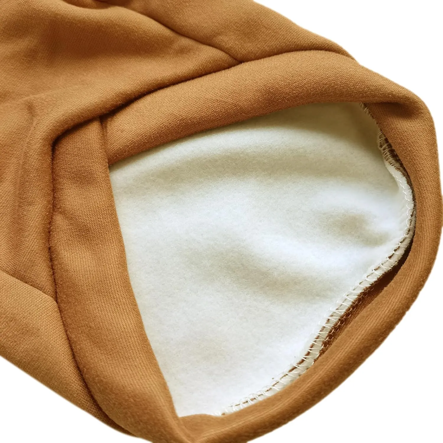 Jecikelon Dog Cold Weather Coat Winter Clothing Warm Puppy Hoodies Sweatshirt for Small Dogs Cats Soft Hooded Pet Clothes Suter para Perros (X-Small, Coffee)