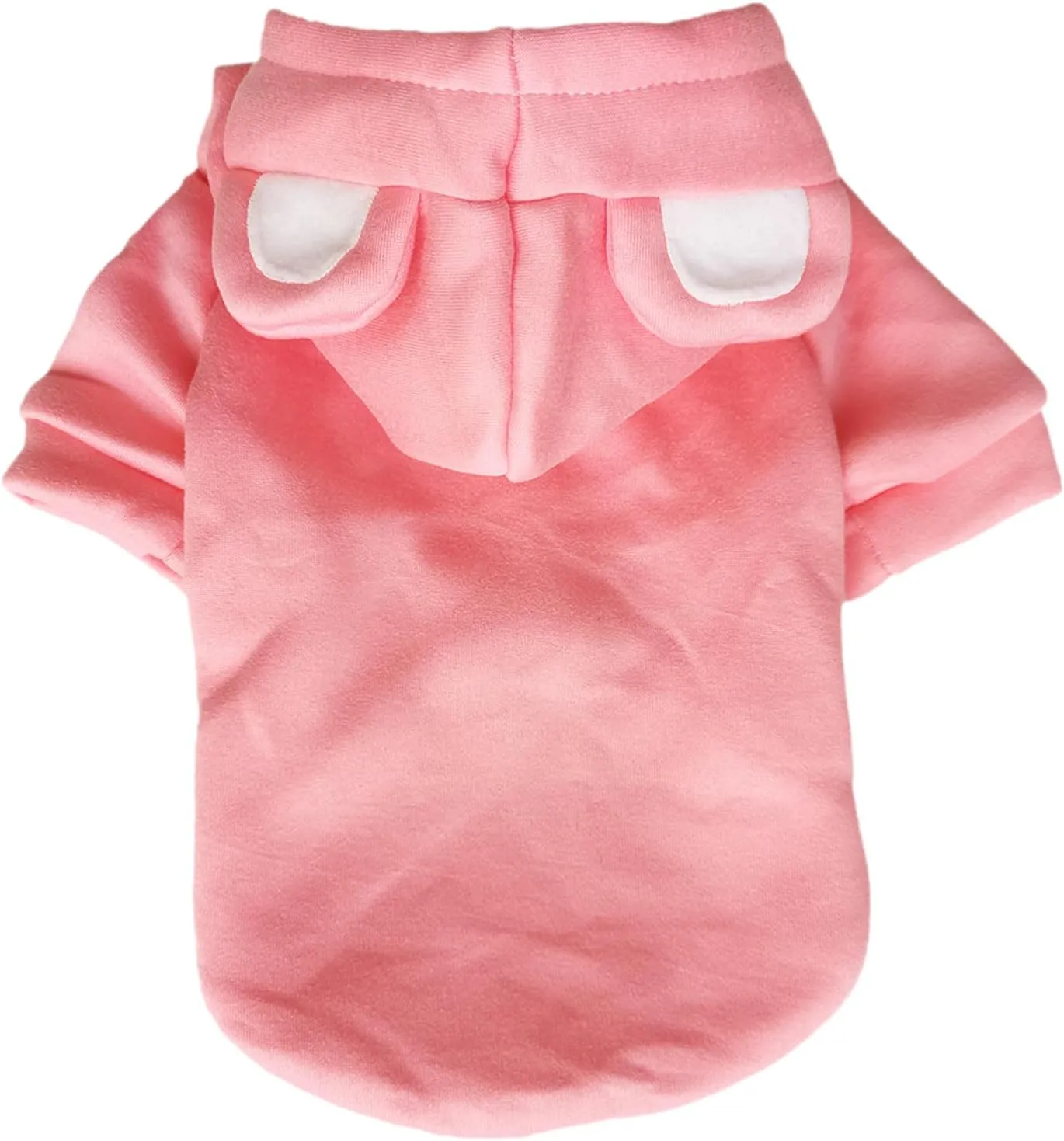 Jecikelon Dog Cold Weather Coat Winter Clothing Warm Puppy Hoodies Sweatshirt for Small Dogs Cats Soft Hooded Pet Clothes Suter para Perros (X-Small, Pink)