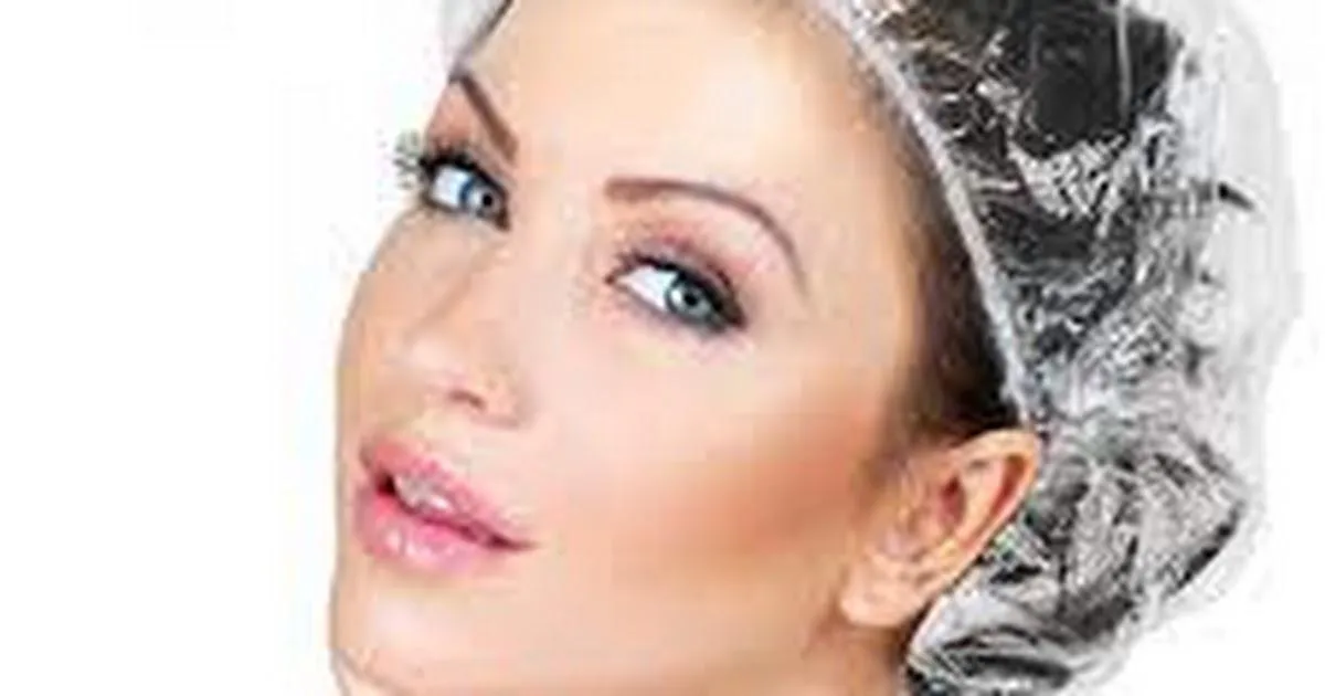K Kudos Shower Caps 100 Pcs - Multi-Purpose Thickening Elastic Bath Cap Plastic Waterproof Clear Shower Caps Bath Shower