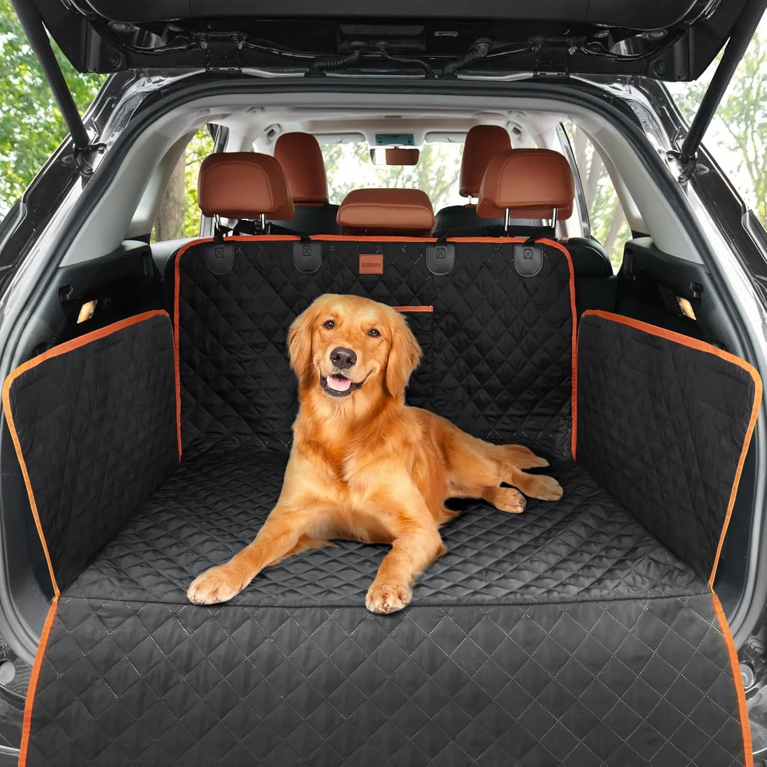 LOOBANI SUV Cargo Liner for Dogs: Waterproof Pet Cargo Liner with Side Flaps