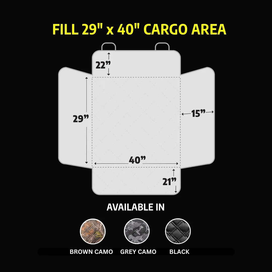 Meadowlark Premium SUV Cargo Liner for Dogs, Waterproof Pet Cargo Cover with Bumper Flap Protector, Durable Non-Slip, Universal Fit for SUVs, Sedans & Vans (74"" L x 41"" W) Brown