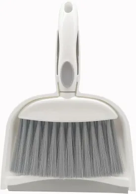 Mini Broom and Dustpan Set-Mini Whisk Set for Desk, Housekeeping, Office, Kitchen, Pet Nest, etc.,Daily Cleaning Necessity Plastic Mini Dustpan Set (Gray)