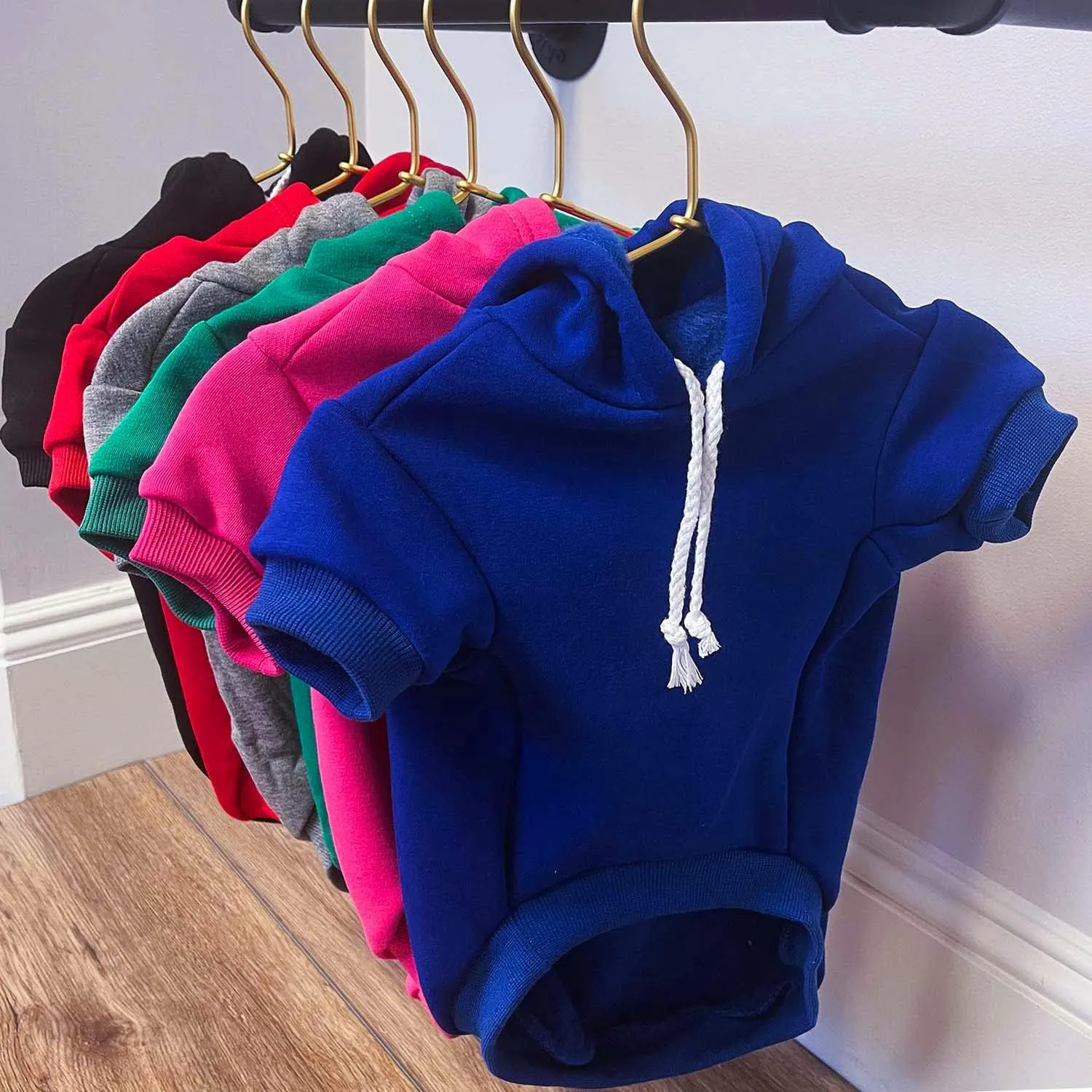 My Humans are Getting Married Annoucement Pullover Fleece Lined Dog Hoodie (Hot Pink, Small 224)