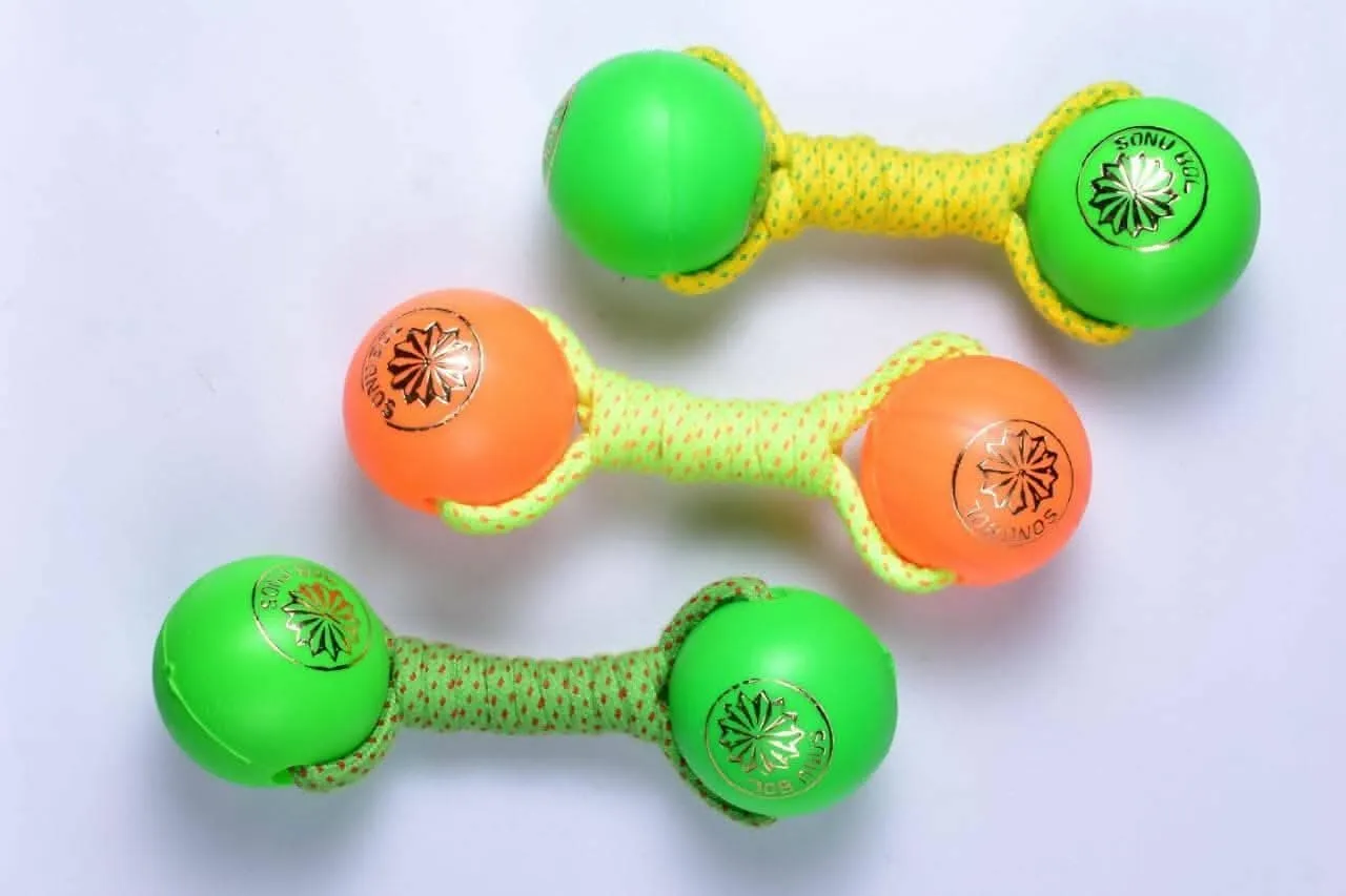 Organic cotton rope dumble toy