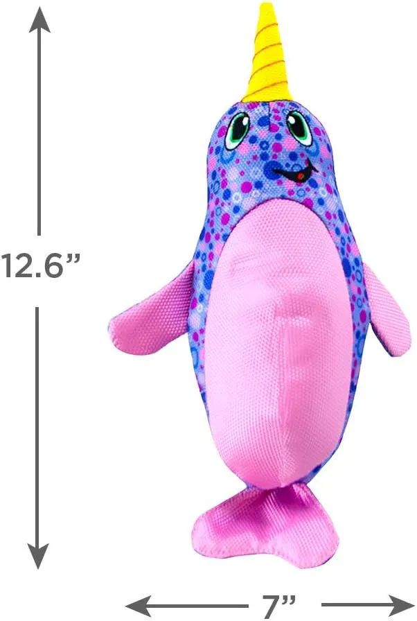 Outward Hound Floatiez Narwhal Floating Interactive Dog Toy, Large