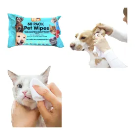 Pet Cleaning Wipes 60 Pack