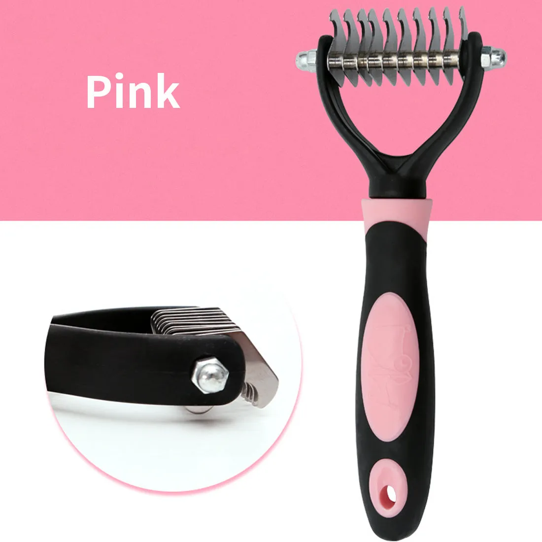 Pet Grooming Comb Loose Hair Remover Massaging Kit Deshedding Tool Dog Cat Puppy