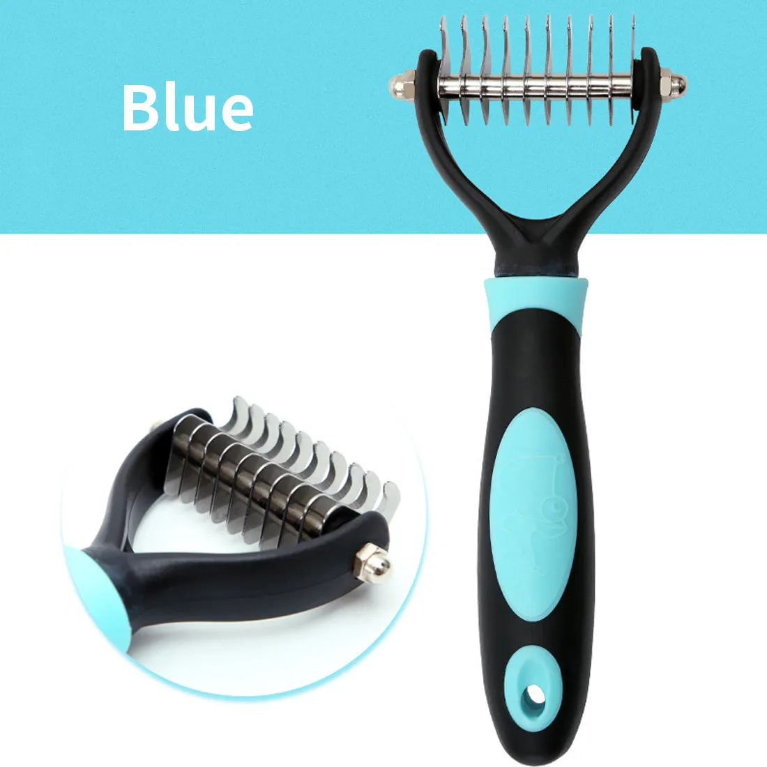 Pet Grooming Comb Loose Hair Remover Massaging Kit Deshedding Tool Dog Cat Puppy