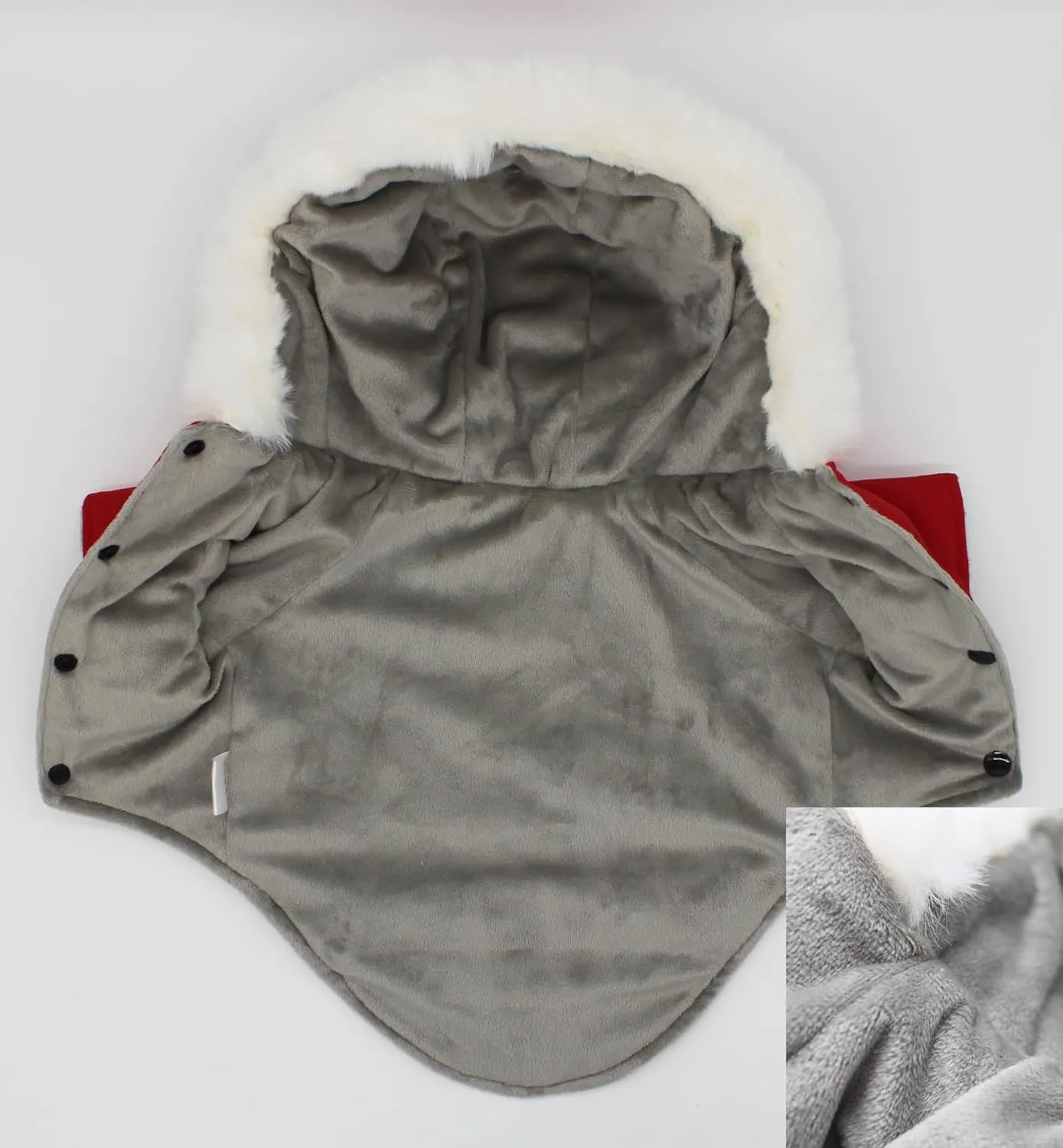 Pet Warm Dog Coat for Winter Cold Weather Clothes Hooded Dog Jacket Small Puppies Medium Large Dog Cat Clothes Insulated Padded Snow Parka (Red, XX-Large)