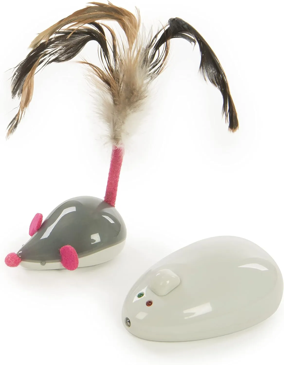 Petlinks Cheese Chaser Remote Controlled Mouse Cat Toy, Battery Powered
