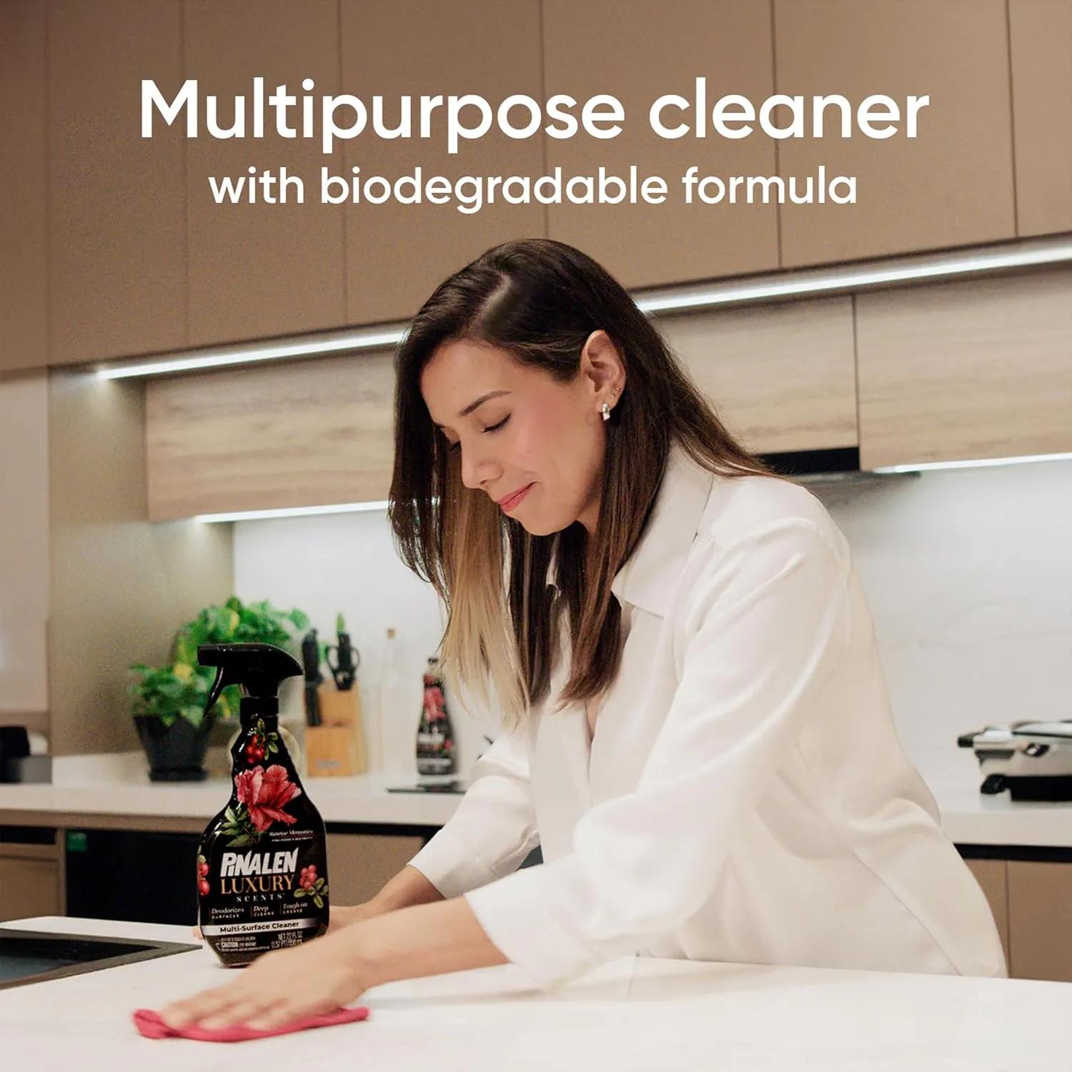 PINALEN Luxury Scent Multipurpose Cleaning Spray - Sunrise Memories - 22 fl oz - All Purpose Cleaner for Kitchen, Bathroom & Surfaces