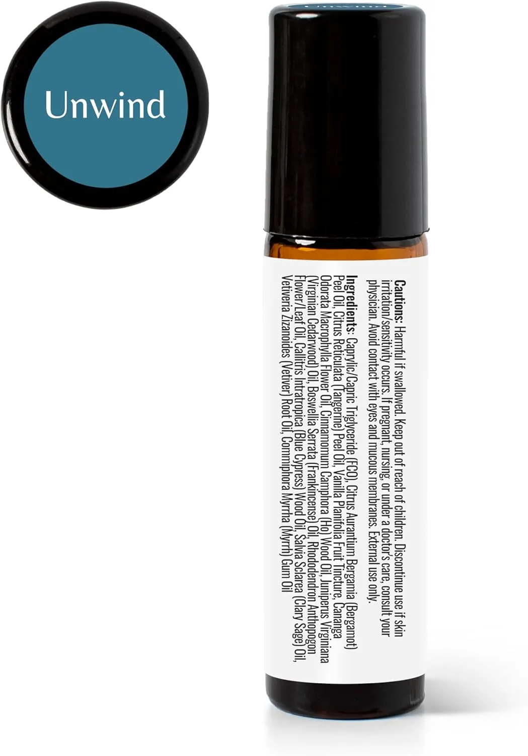 Plant Therapy Unwind Essential Oil Roll On Blend 10 mL (1/3 oz) 100% Pure, Pre-Diluted, Natural Aromatherapy