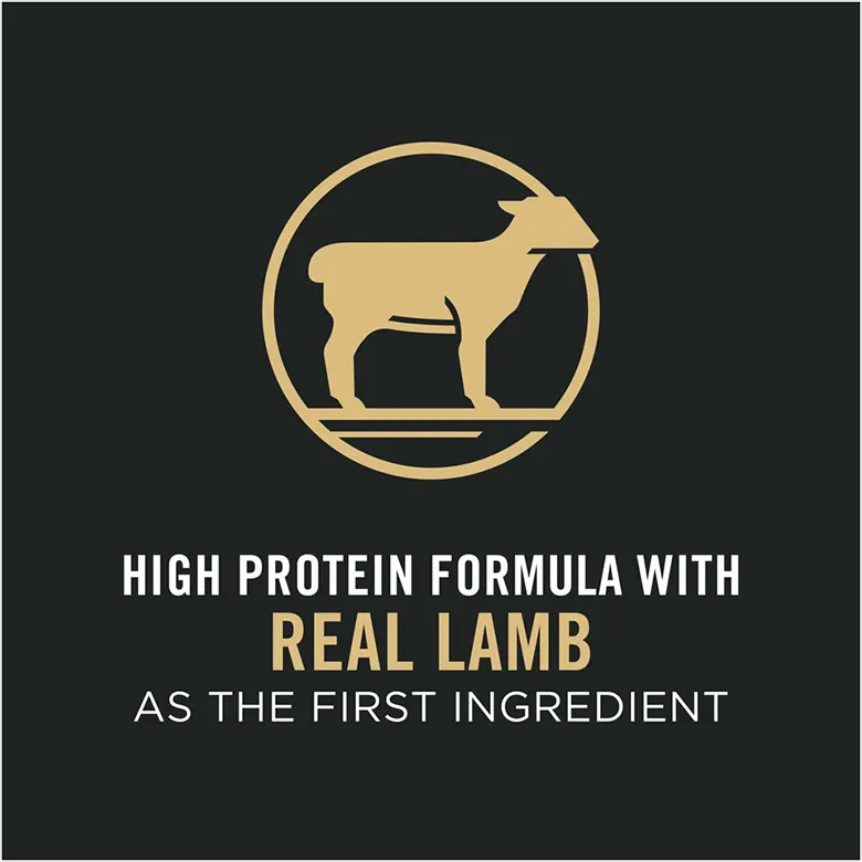 Purina Pro Plan High Protein Dog Food With Probiotics for Dogs Shredded Blend Lamb & Rice Formula