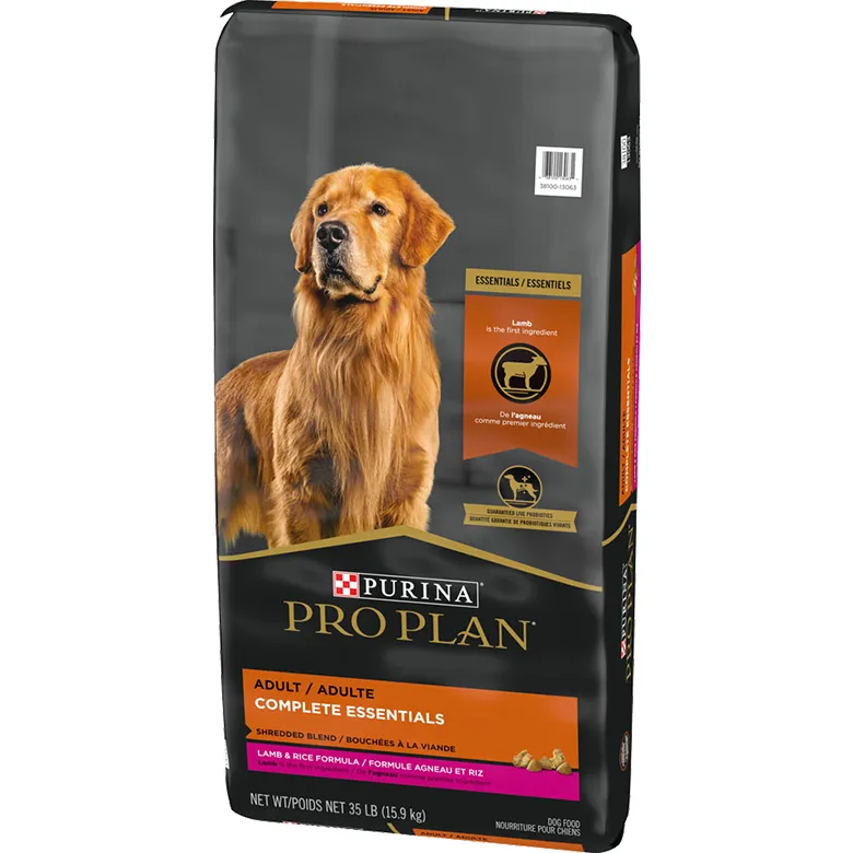 Purina Pro Plan High Protein Dog Food With Probiotics for Dogs Shredded Blend Lamb & Rice Formula