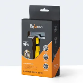 Refuresh Short and Medium Hair Dog Deshedding Tool Yellow Medium^^^