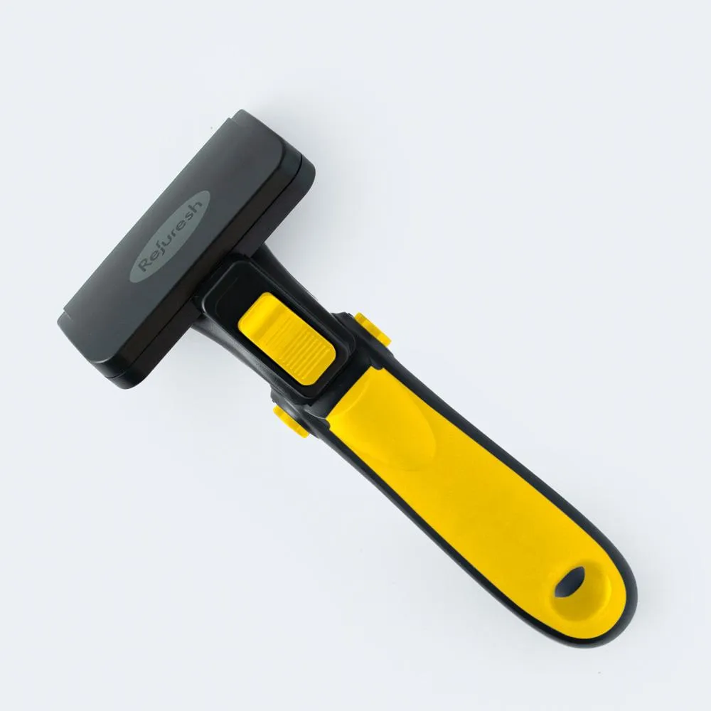Refuresh Short and Medium Hair Dog Deshedding Tool Yellow Medium^^^