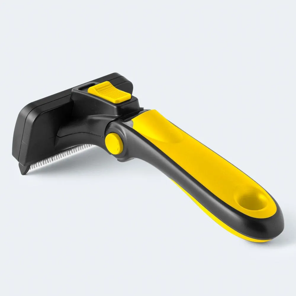 Refuresh Short and Medium Hair Dog Deshedding Tool Yellow Medium^^^