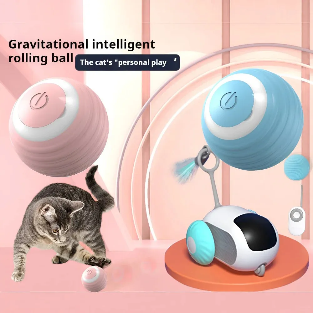 Smart Interactive Rolling Ball – Automatic Toy for Indoor Cats