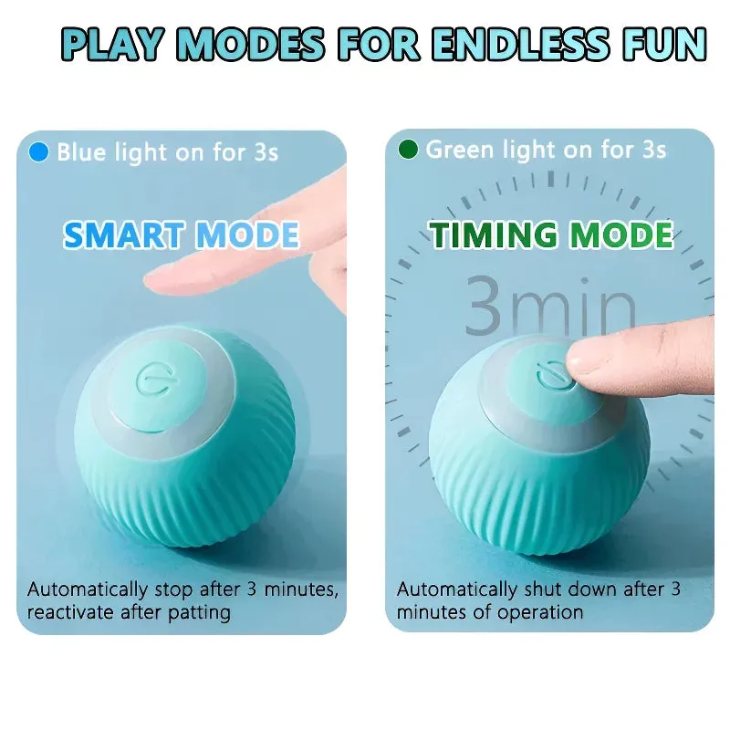 Smart Interactive Rolling Ball – Automatic Toy for Indoor Cats