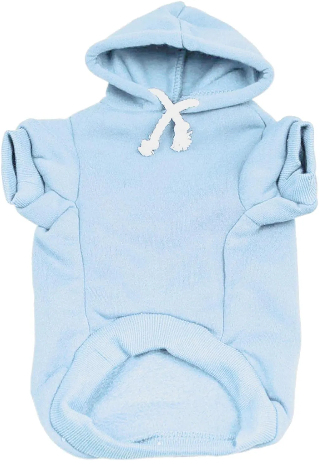 Soon to Be Big Sister Dog Hoodie Fleece Lined Pullover Sweatshirt with Leash Hole (Baby Blue, 4X-Large 56)