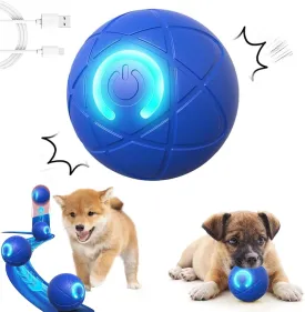 Vibrating Dog Ball Shaky Ball Toy for Dogs Interactive Dog Ball Automatic Moving Dog Toy Ball Rechargeable Moving Dog Ball Motion Activated Dog Vibrating Ball for Small/Medium/Large Dogs (Blue1)