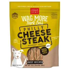 Wag More Philly Cheesesteak Beef Jerky 10oz